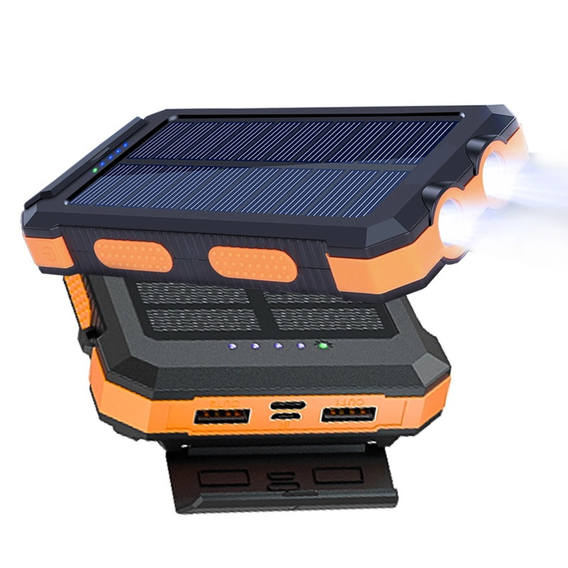 10000mAh 20000mAh 30000mAh Camping Emergency Home Portable Solar Power Bank Powerbank