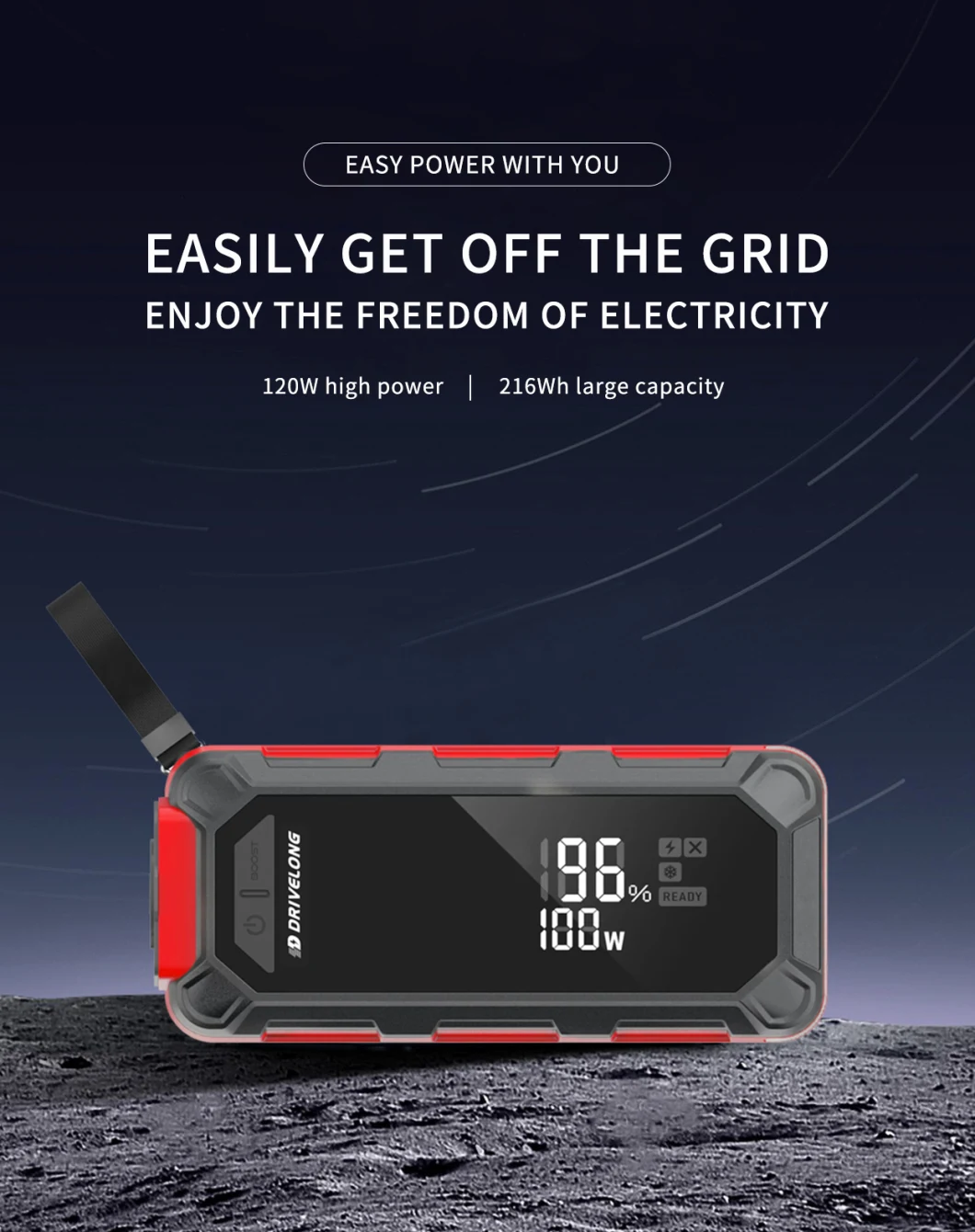 Portable Power Station Power Bank 200wcamping Solar Generator AC 220V for Outdoors Camping Travel Hunting