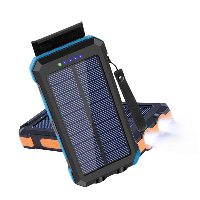 10000mAh 20000mAh 30000mAh Camping Emergency Home Portable Solar Power Bank Powerbank