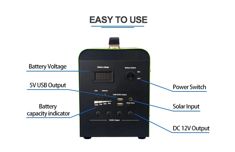 Free Parts Snadi Standard Export Package Home System Solar Power Bank with ISO