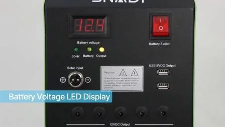 Banque d'énergie solaire de système à la maison de paquet standard d'exportation de Snadi de pièces libres avec l'OIN