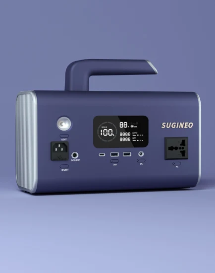 Sugineo Usine Prix OEM ODM Power Bank Station 600W Stockage d'énergie extérieur Générateur mobile Chargeur de secours Centrale électrique portable avec panneau solaire 100W